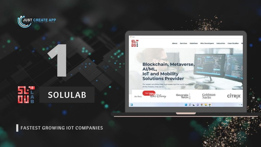 Solulab Fastest Growing IoT Companies
