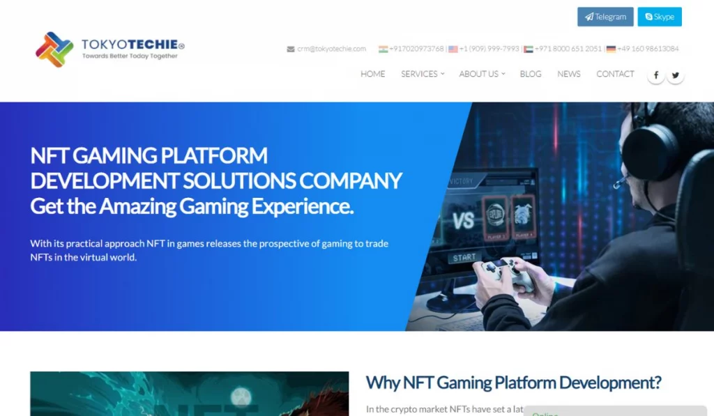 tokyo techies  nft gaming platform development firm