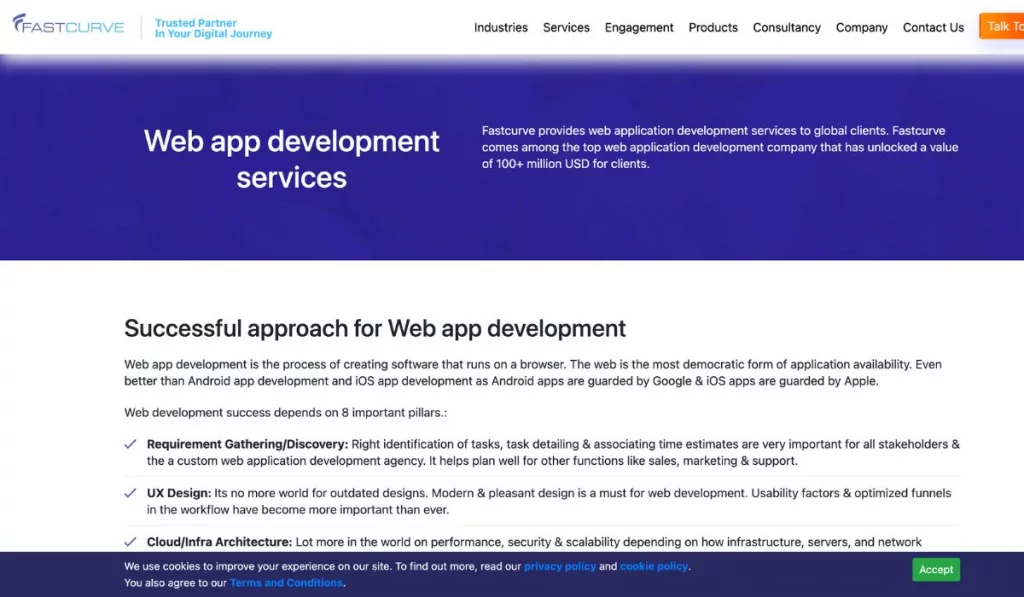 Fastcurve Web App development company