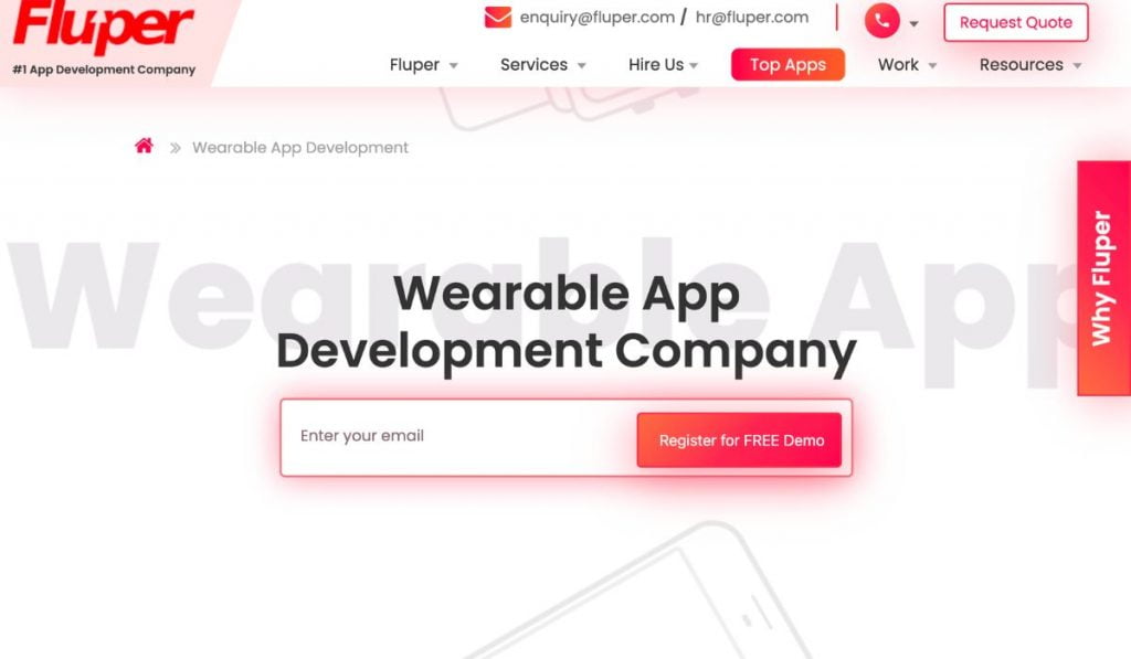 Fluper Wearable app development
