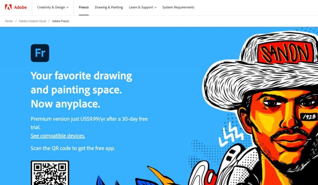 Adobe Fresco: Best drawing apps