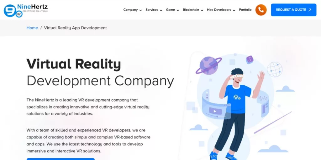 NineHertz VR Development agency