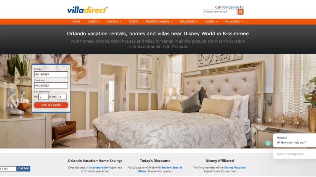 Villa direct app like Airbnb