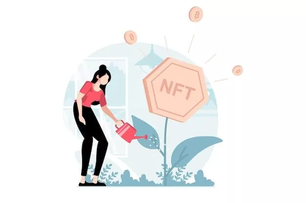 NFTs for Beginners: A girl pouring water in NFT