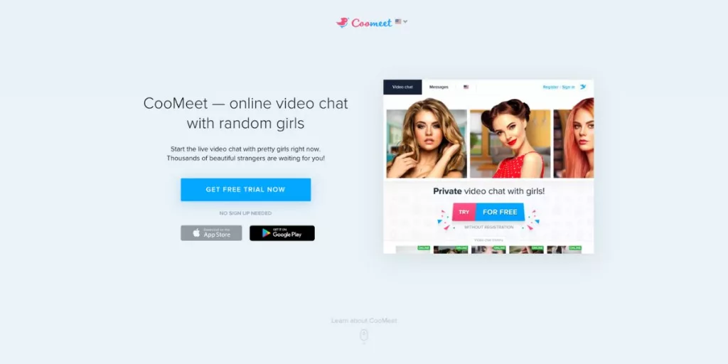 CoMeet chat website for strangers chat