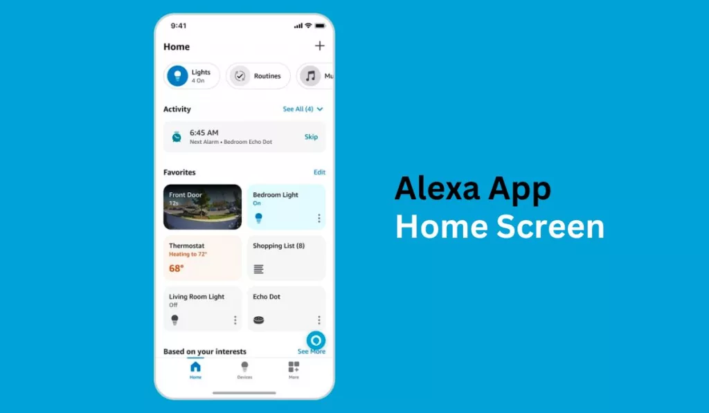 Alexa App Home Screen