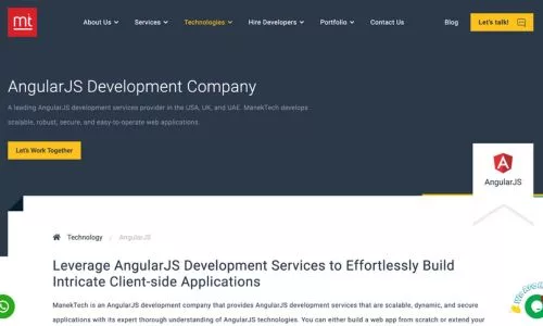 ManekTech AngularJS Development Agency