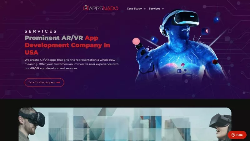 VR app development company Appsnado