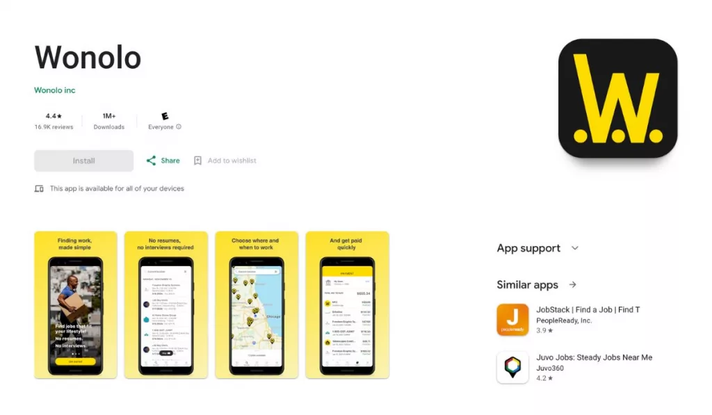 Wonolo: Apps Like ShiftSmart