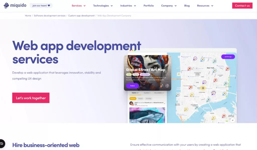 Miquido Web App development company