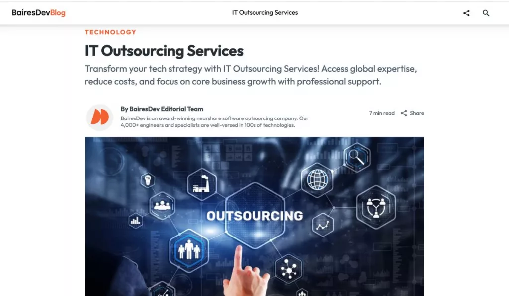 BairesDev IT Outsourcing Agency in USA