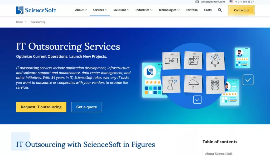 IT projects Outsourcing Firm ScienceSoft