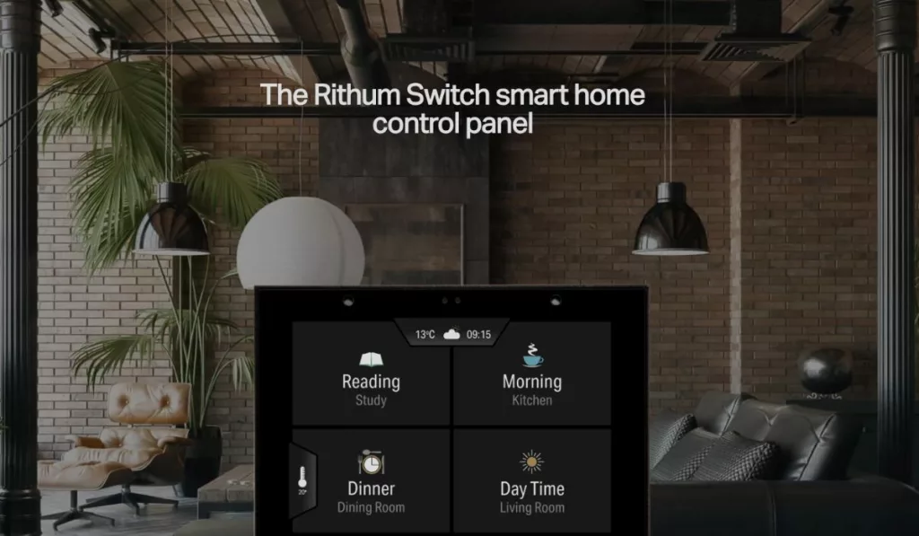 Smart Home Control Panel Rithum Switch