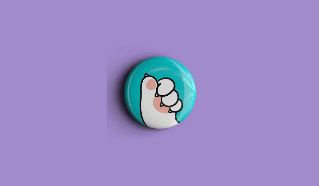 What are custom Pin badges
