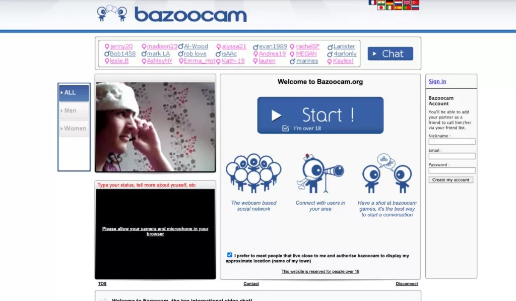 Bazoocam Strangers video Chat App