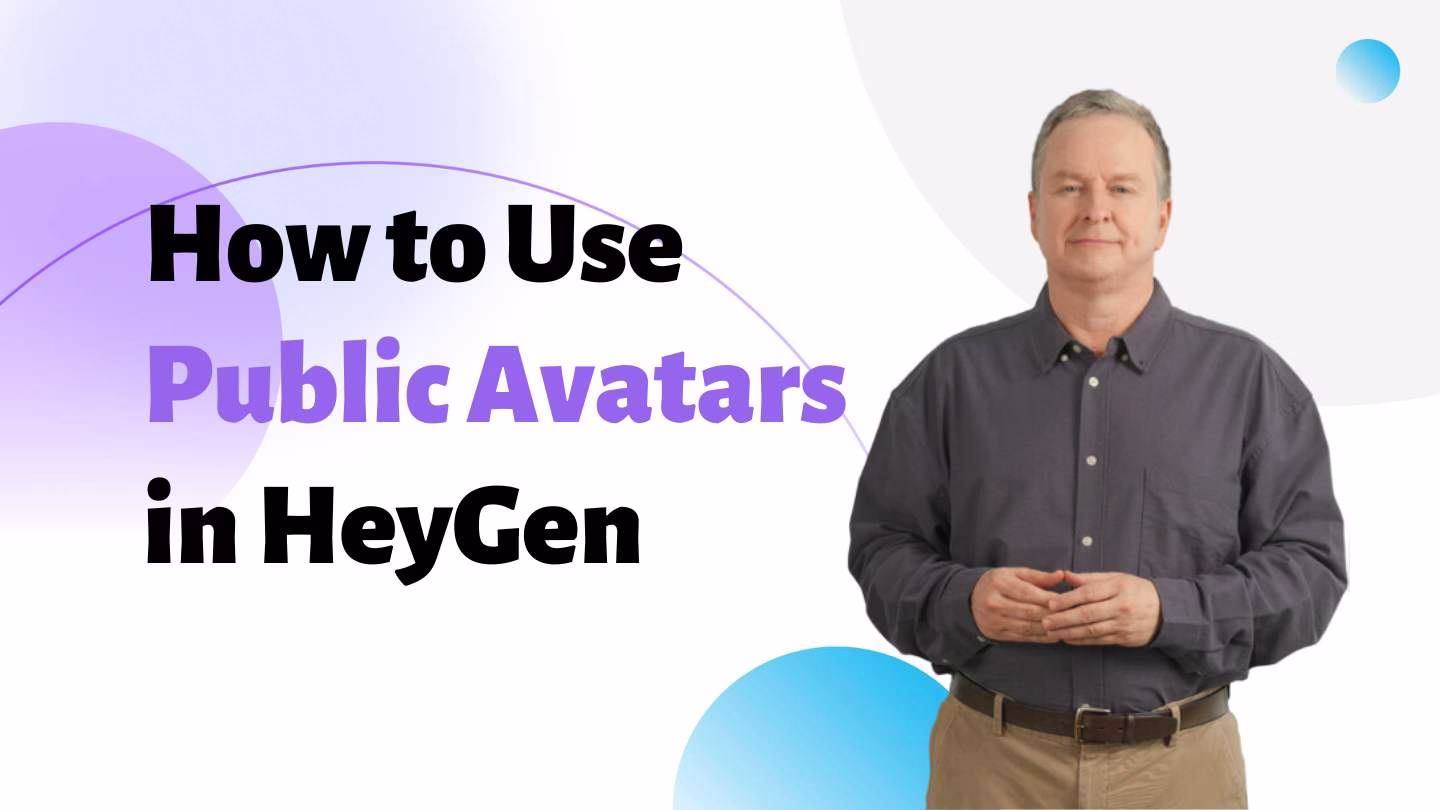 HeyGen public avatar library product image