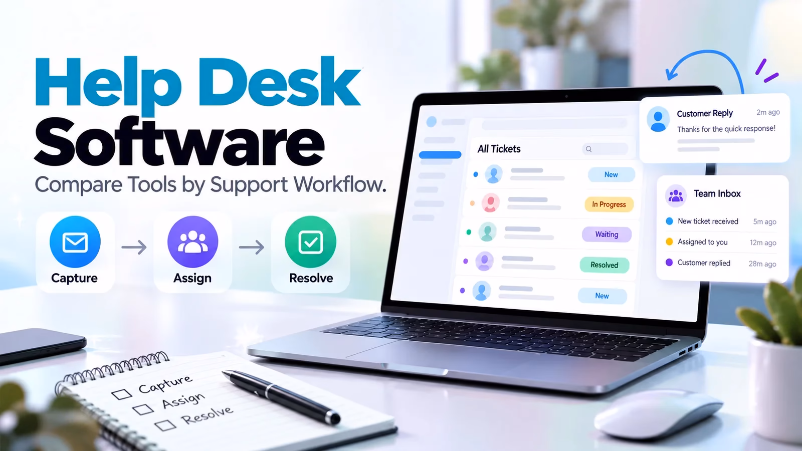 10 Help Desk Tools Compared by Support Workflow