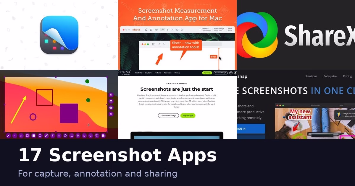17 Screenshot Apps for Capture, Annotation and Sharing