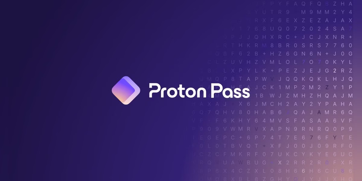 Proton Pass logo on a purple background