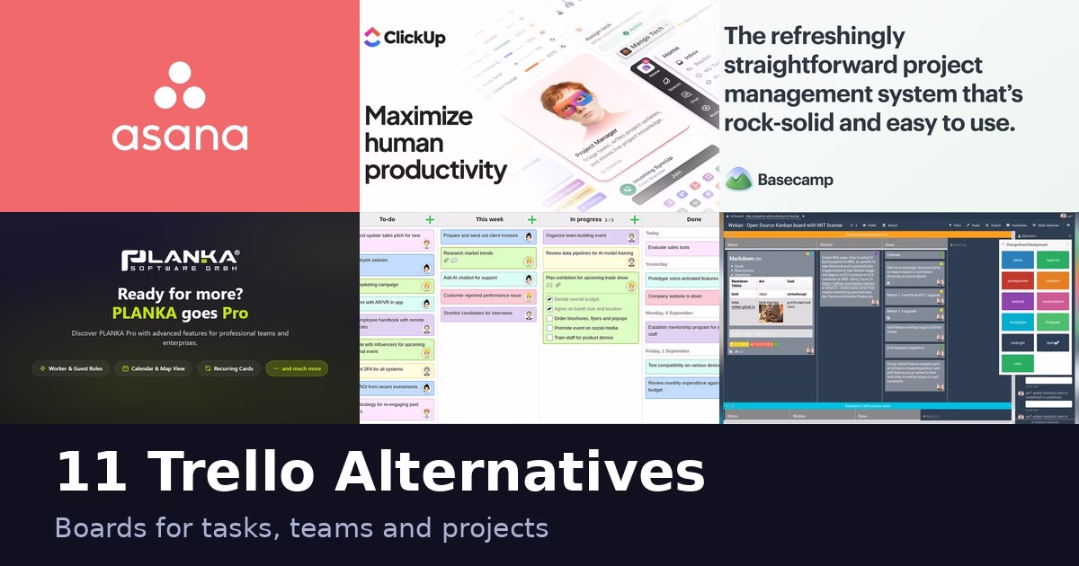 11 Trello Alternatives for Kanban Boards and Project Tracking