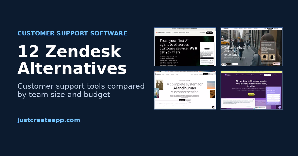 12 Zendesk alternatives compared: customer support tools by team size and budget