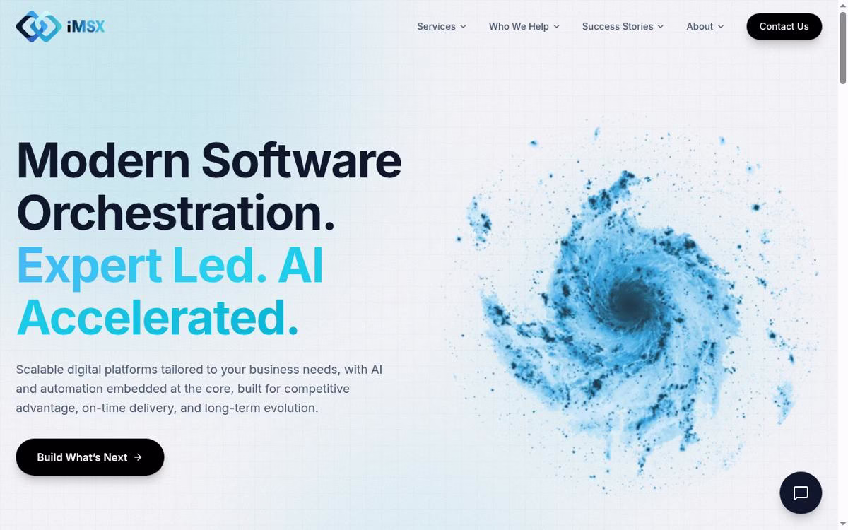 iMSX desktop homepage screenshot