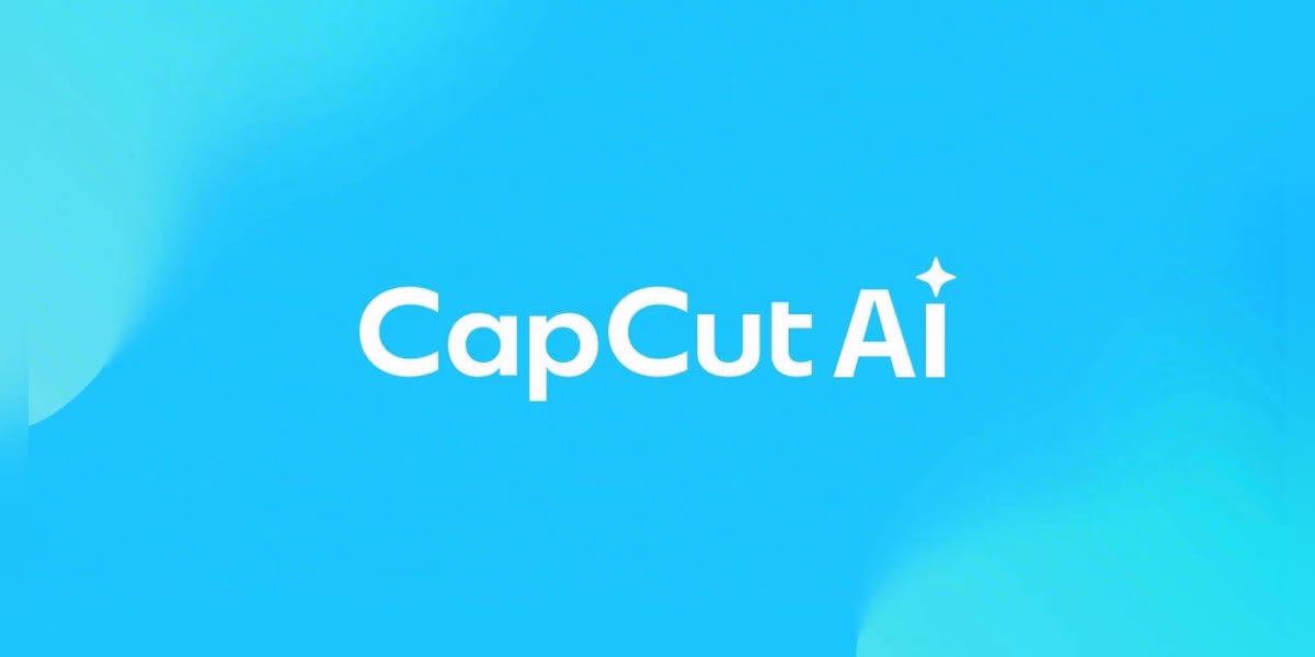 CapCut AI logo banner on a blue gradient