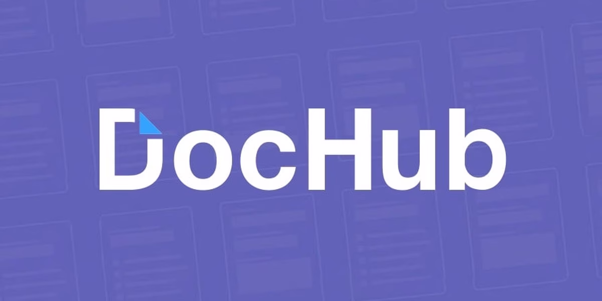 DocHub homepage image for signing PDF documents online