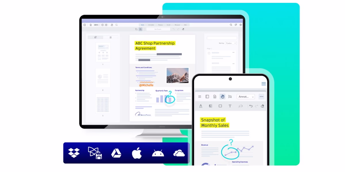 Xodo banner for secure PDF, Office and image document management