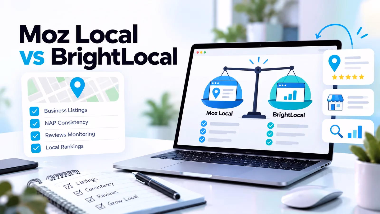 Moz Local vs BrightLocal: Local SEO Workflows