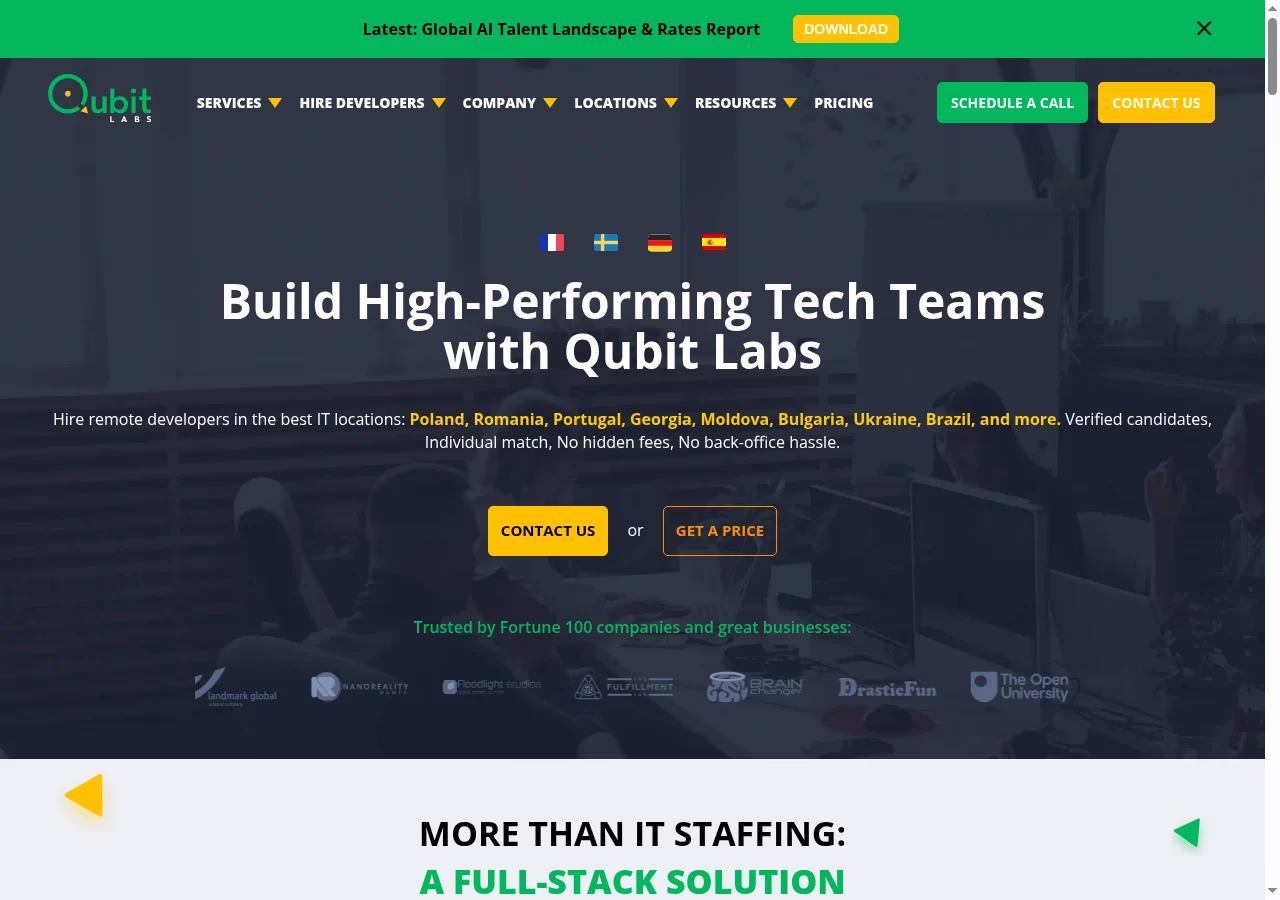 Qubit Labs official website, October 2026