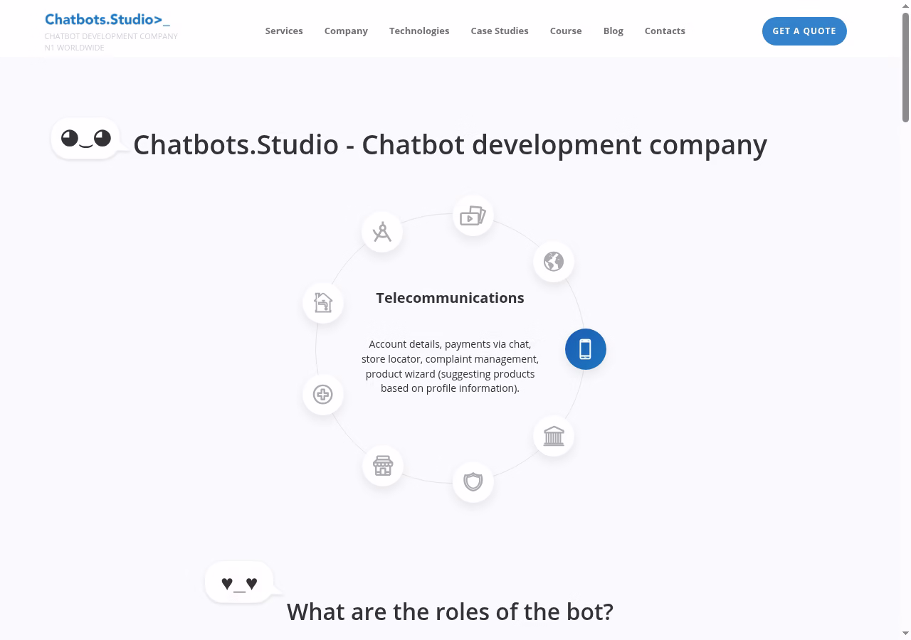 Chatbots.Studio current website checked October 5, 2026
