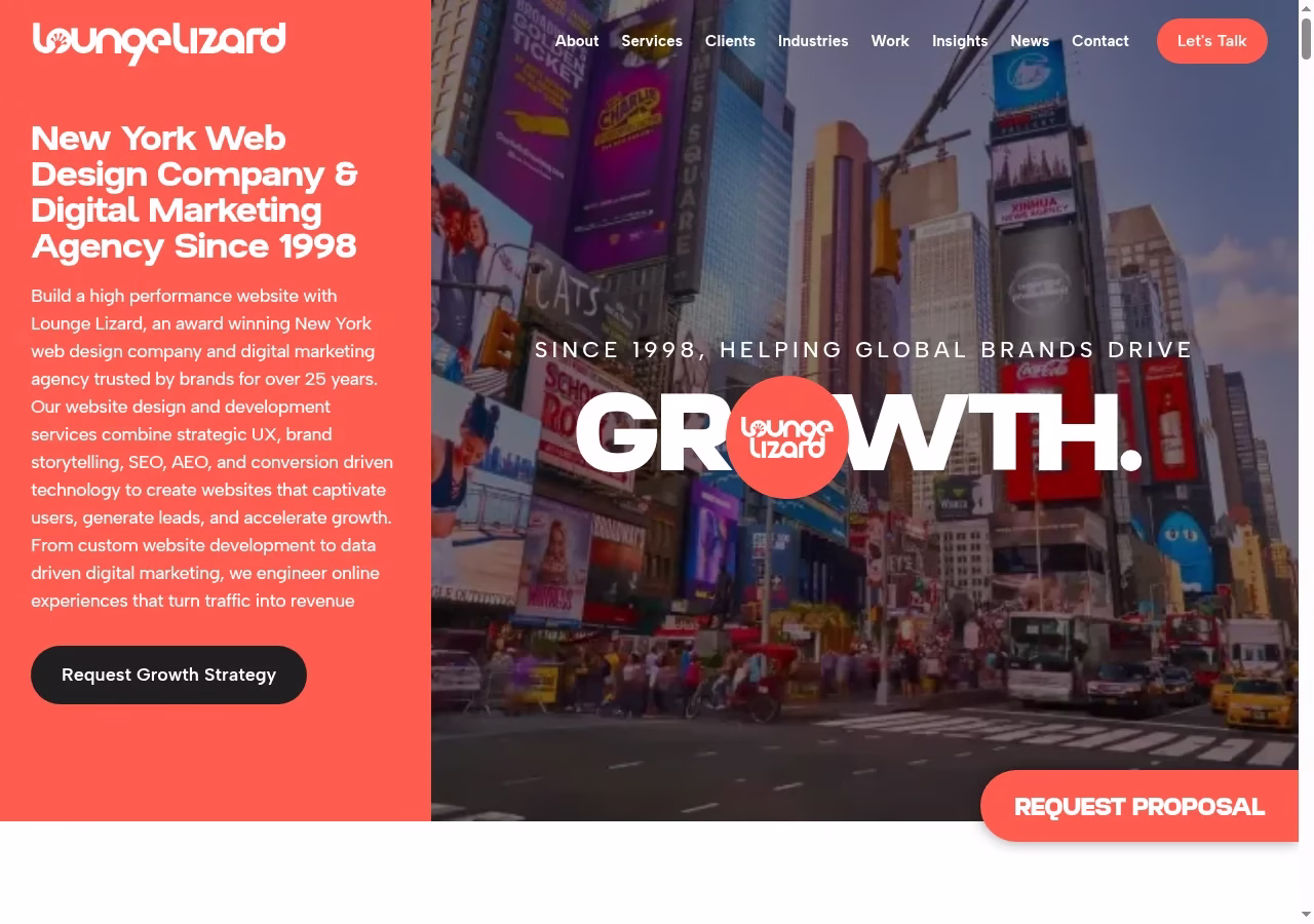 Lounge Lizard official website, October 2026