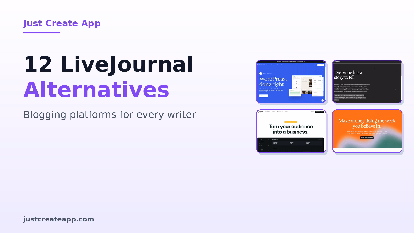 LiveJournal Alternatives: 12 Blogging Platforms for Every Kind of Writer