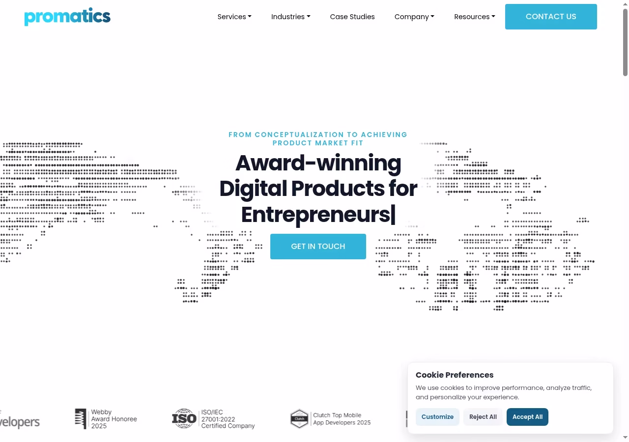 Promatics Technologies official website, October 2026