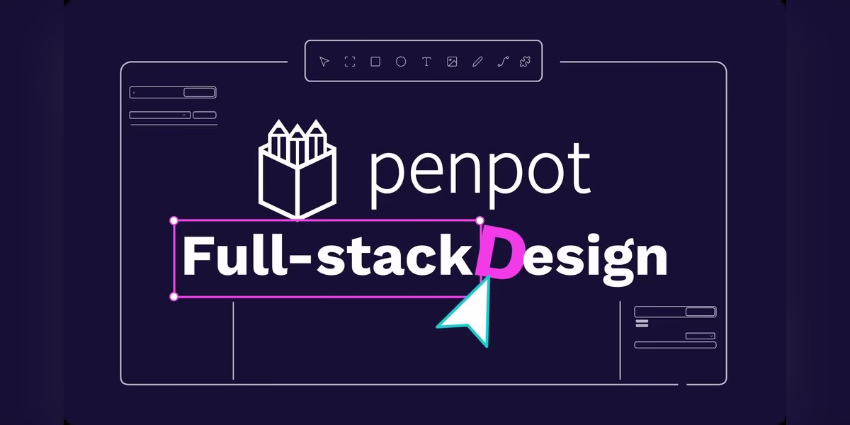 Penpot banner reading Full-stack Design