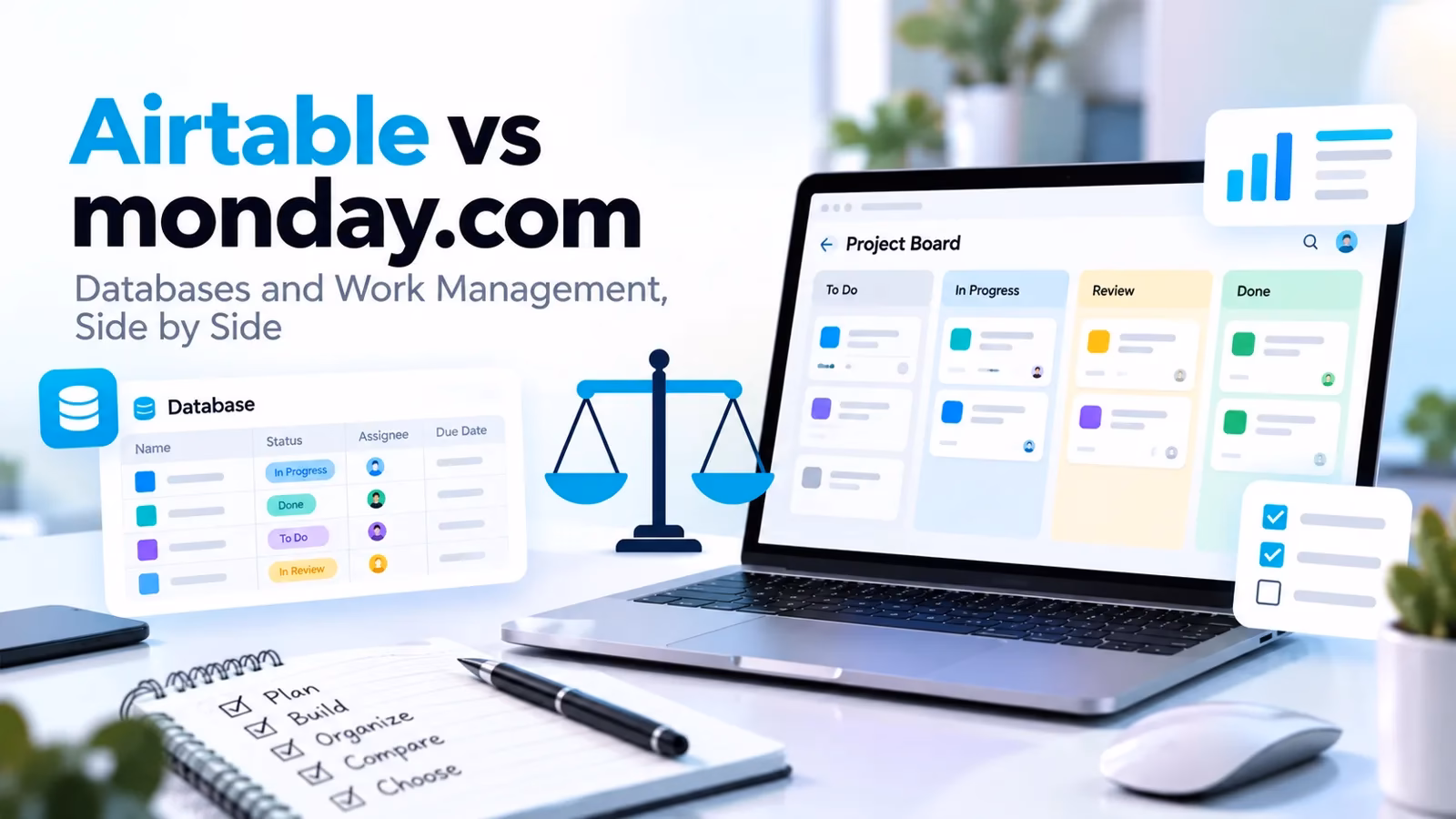 Airtable vs monday.com: Databases and Work Management