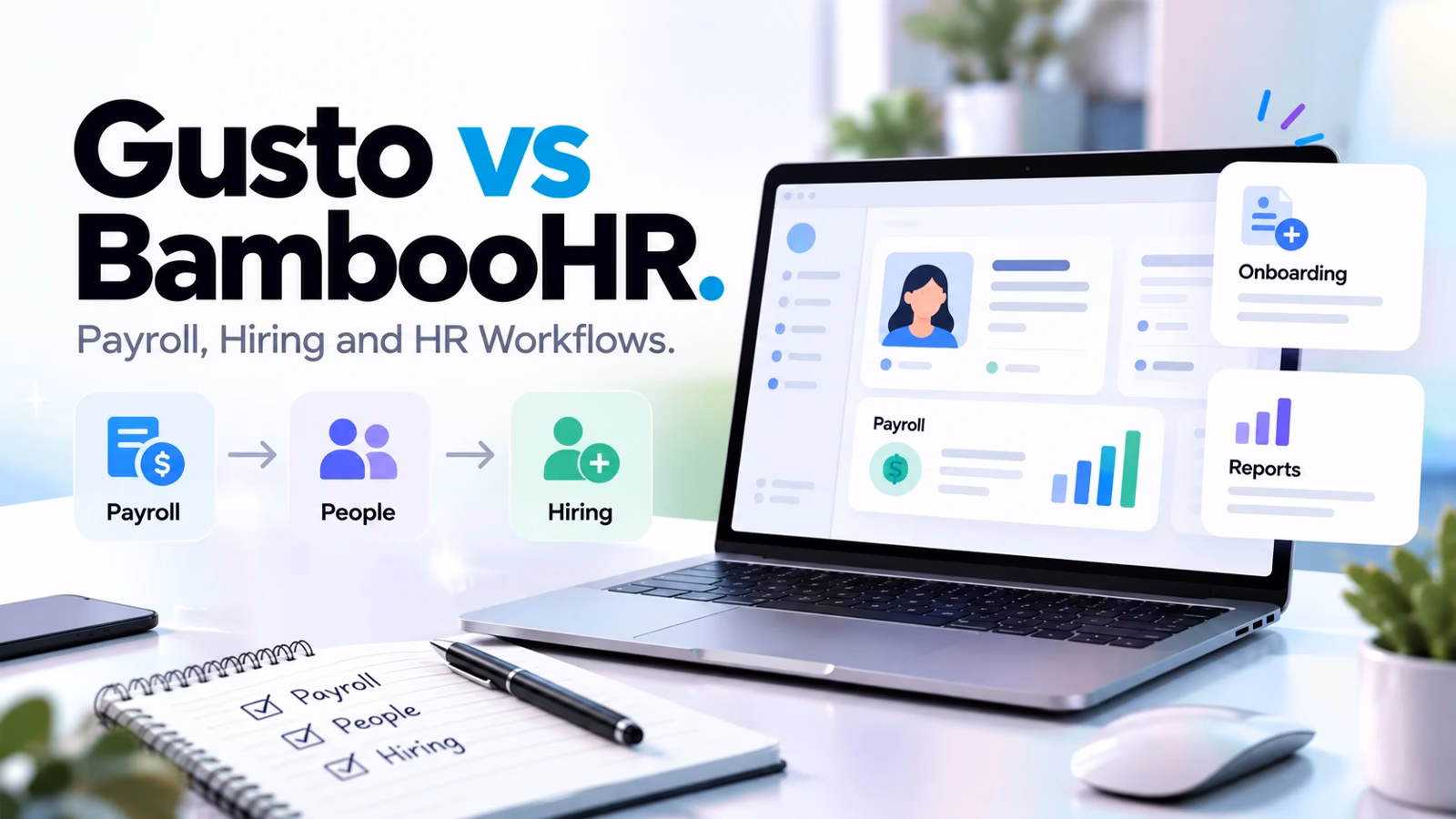 Gusto vs BambooHR: Compare Payroll, Hiring and HR Workflows