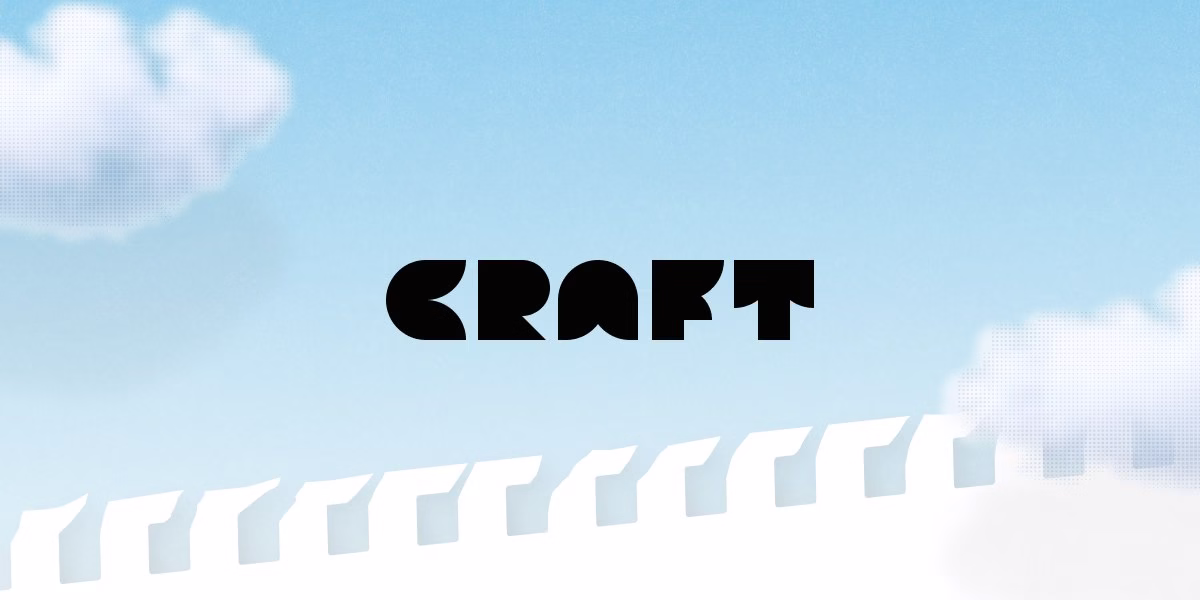 Craft banner for the productivity app for notes, tasks and docs