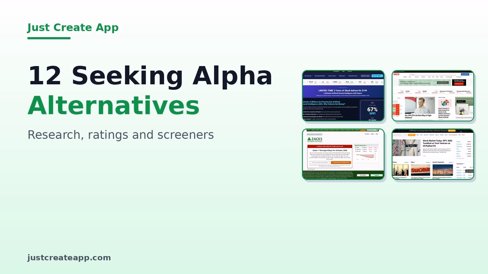 12 Seeking Alpha Alternatives for Stock Research, Ratings and Screeners