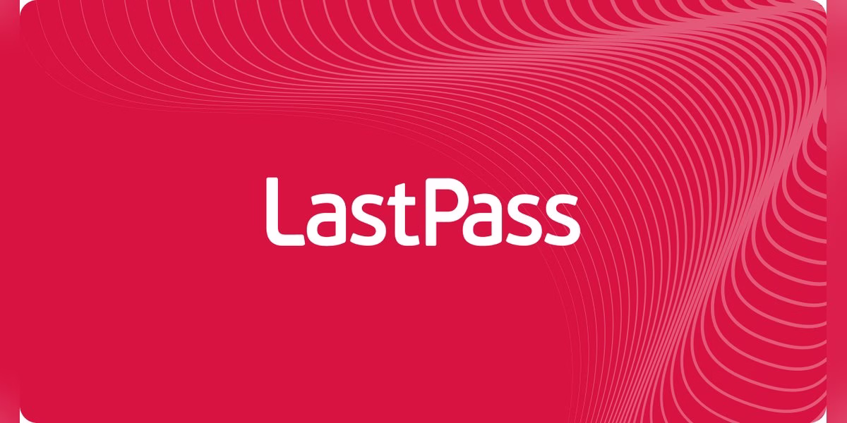 LastPass logo on a red background