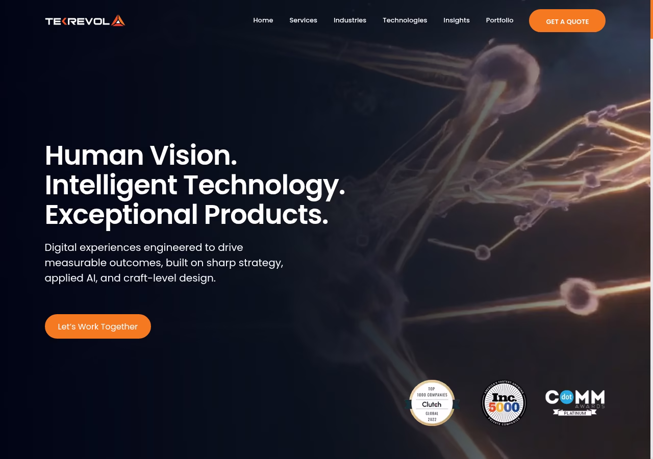 TekRevol LLC website captured October 5, 2026