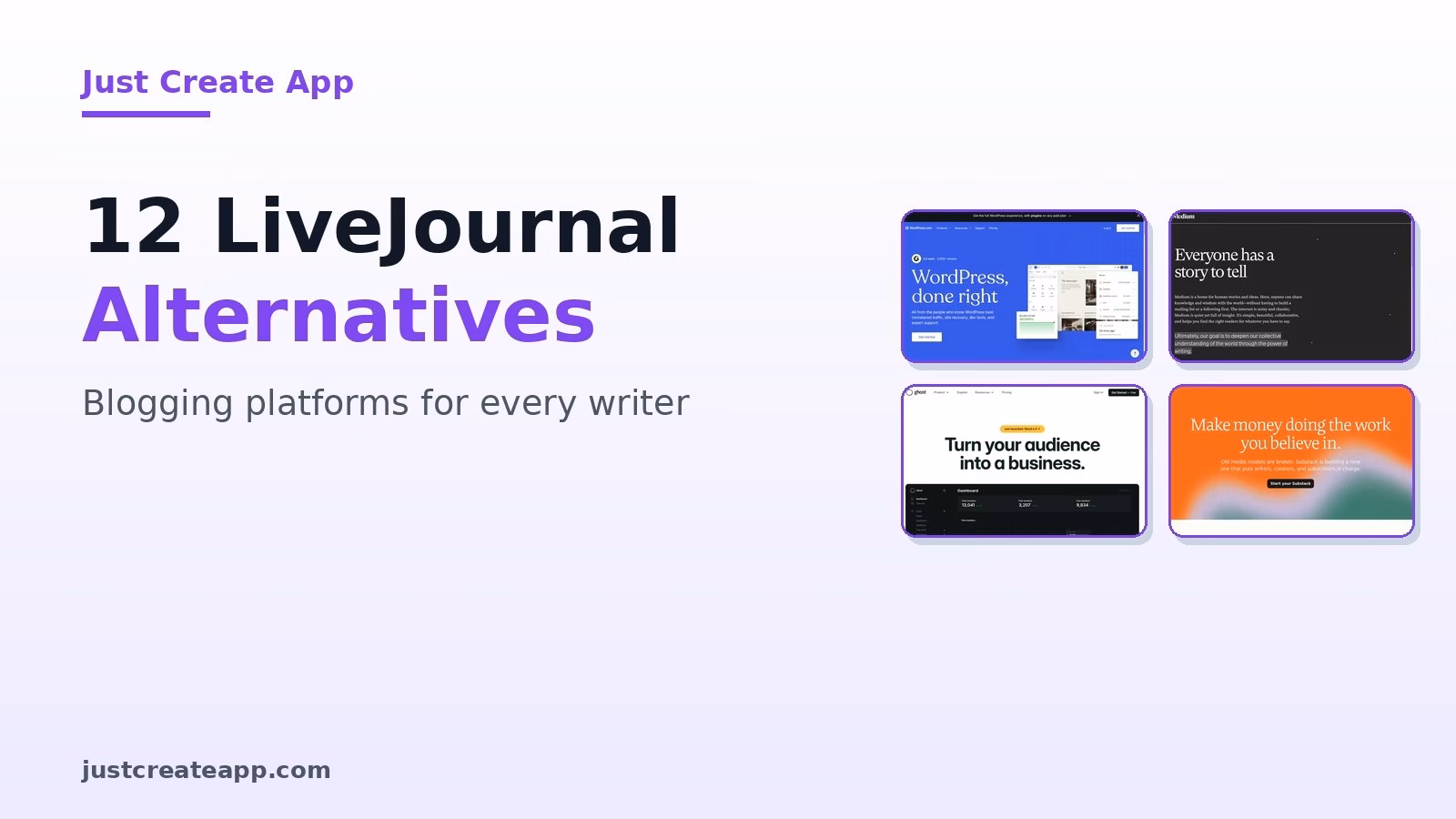 LiveJournal Alternatives: 12 Blogging Platforms for Every Kind of Writer